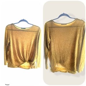 🧣$5 (MUST BUNDLE 2+) Gibson Gold/mustard Long Sleeve Top